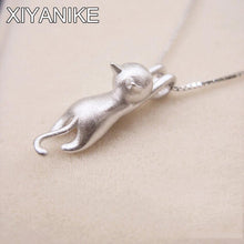 STERLING SILVER CAT NECKLACE