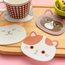CUTE CAT PATTERN SILICONE COASTER