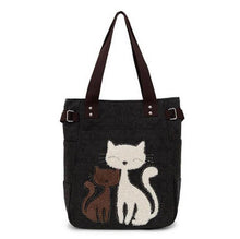 CANVAS CAT HANDBAG