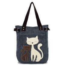CANVAS CAT HANDBAG