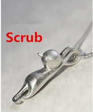 STERLING SILVER CAT NECKLACE
