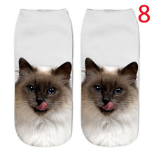 WOMEN'S CAT PRINTED ANKLE SOCKS