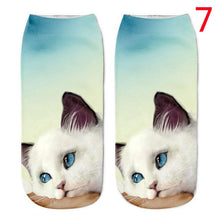 WOMEN'S CAT PRINTED ANKLE SOCKS