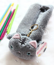 CUTE VARIED COLOR CAT PENCIL CANVAS CASE