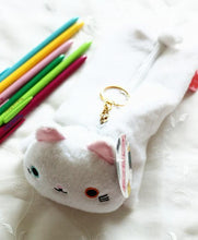 CUTE VARIED COLOR CAT PENCIL CANVAS CASE